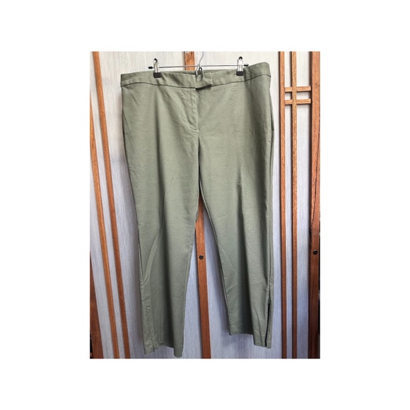 Charter Club Women - Classic Fit - Lt.Olive Green size 18W Pant w/zip ankle - Picture 1 of 6